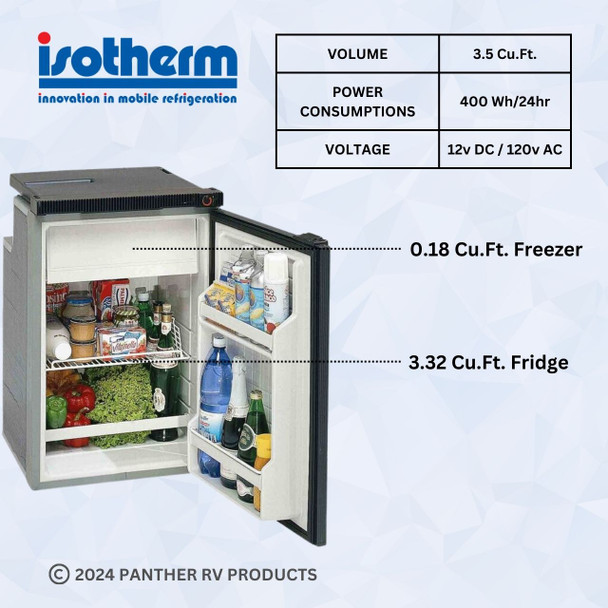 Isotherm 1100BA7IA0000 Electric Refrigerator Freezer - AC/DC - 3.5 C/F