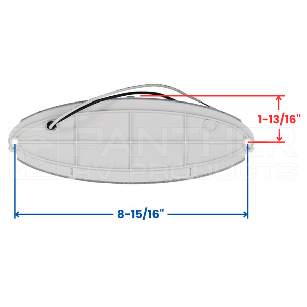 Kaper II L17-0004C Euro Style RV Exterior Porch Light - Chrome