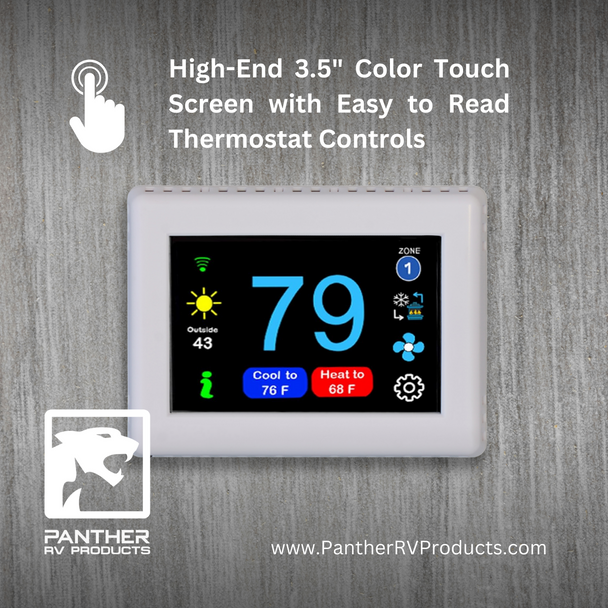 Micro-Air 347 RV Air Conditioner Digital Thermostat for GE® Controls - White