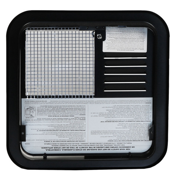 Suburban 6259AEB RV Water Heater Flush Mount Door - 10 Gal. - Black