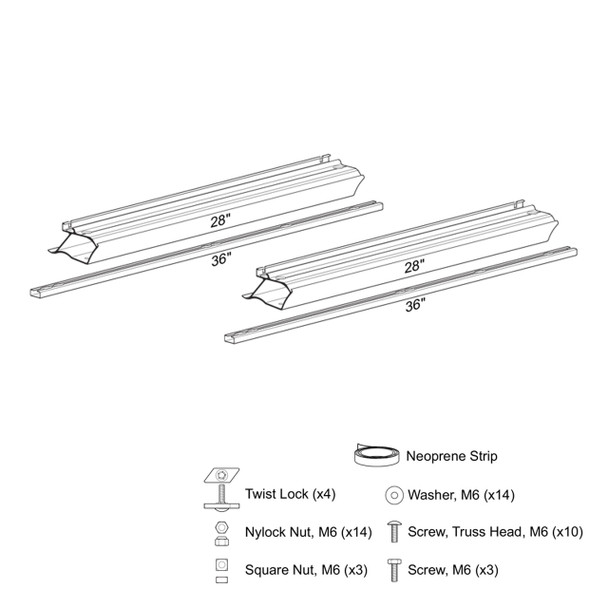 Carefree BS0013 Freedom Freestyle Roofmount Awning Bracket Kit - Mercedes Sprinter