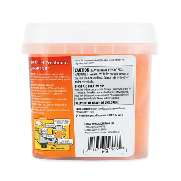 Camco 41183 TST RV Toilet Treatment - (30) Drop-Ins - Citrus Scent