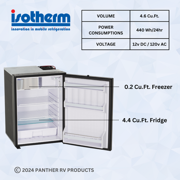 Isotherm Cruise 130 Elegance (C130RBUAB) Electric Refrigerator Freezer - AC/DC - 4.6