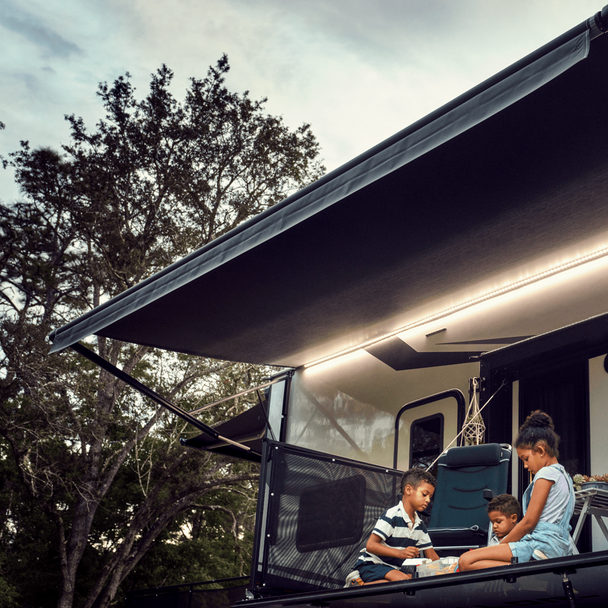 Dometic™ A&E 917NR16.00TUL RV 16 Ft. 9100 Series Patio Awning - Onyx/Black