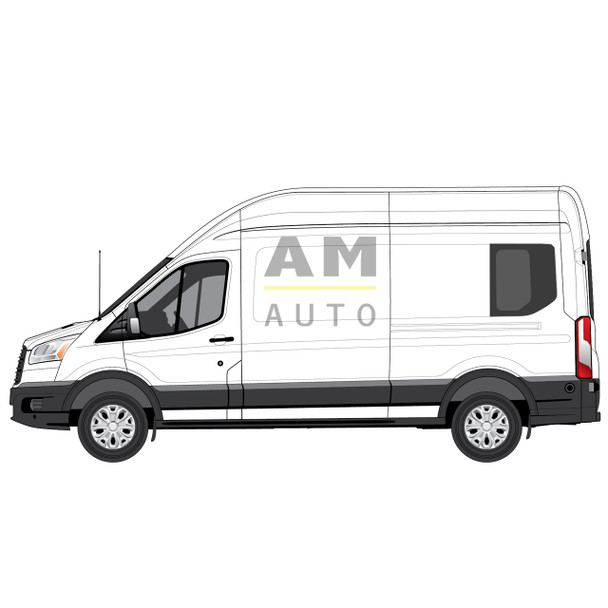 AM Auto FT14-L3L Ford Transit Driver's Side Back Bonded Window