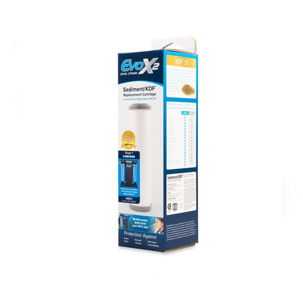 Camco 40637 EVO X2 RV Replacement Sediment Water Filter Cartridge