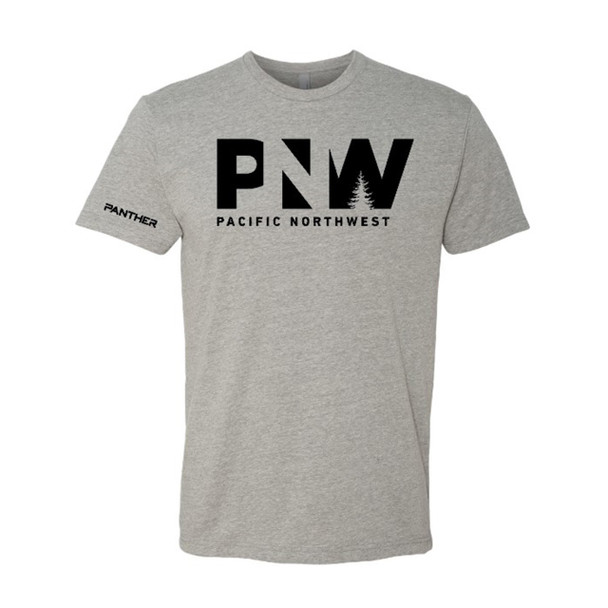 Panther 6210-PNW-HG Pacific Northwest Unisex T-Shirt - Heather Grey