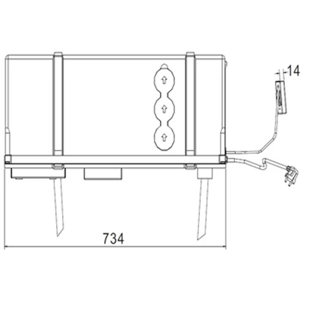 Cool-J HB9000USA RV Under Bench Air Conditioner w/ Heat Pump