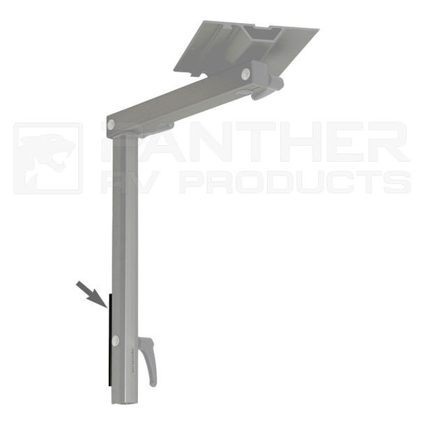 Lagun BRK-SLR-H-BLK Narrow Bracket for Lagun Table Leg w/Hardware - Black