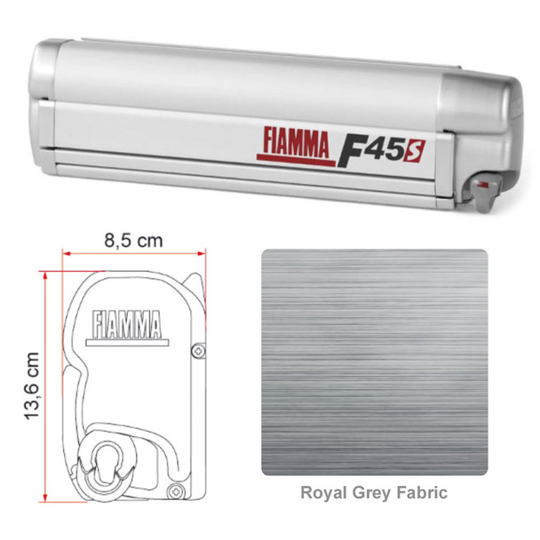 Fiamma 06290A01R F45S Awning 3.0m (10'1") - Case Dimensions