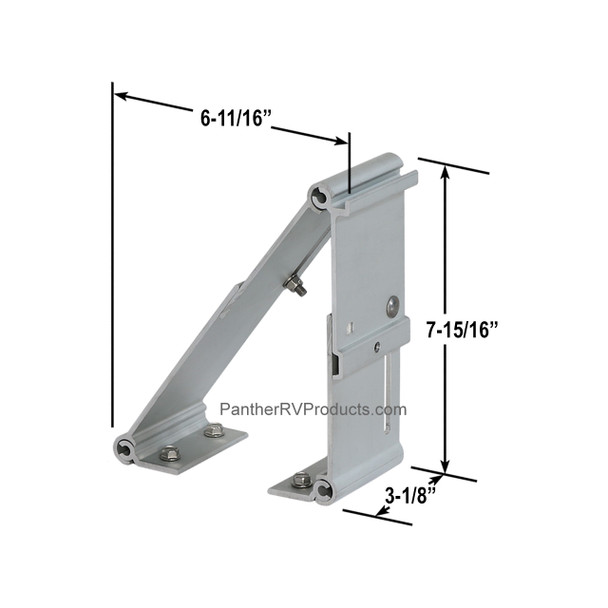 Fiamma 98655-011 F45S Universal Awning Adapter Bracket - Single, Adjustable
