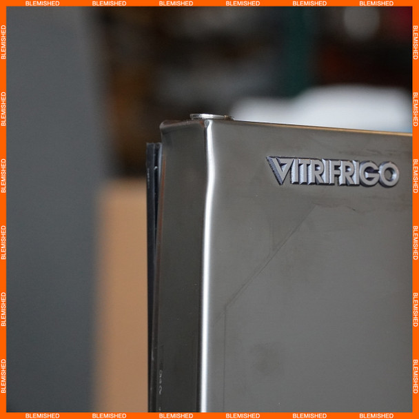 Vitrifrigo C85IXD4-X-1-BL1 RV Electric Refrigerator Freezer Stainless Steel - AC/DC - 3.2 CF - BLEMISHED