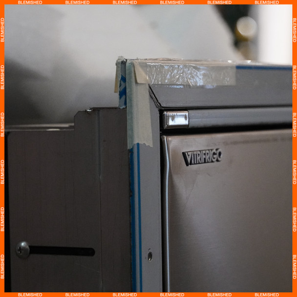 Vitrifrigo C85IXD4-X-1-BL1 RV Electric Refrigerator Freezer Stainless Steel - AC/DC - 3.2 CF - BLEMISHED