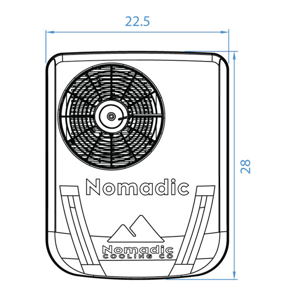 Nomadic Cooling X2 Helix 48V 9,484 BTU Camper Van Air Conditioner - Black