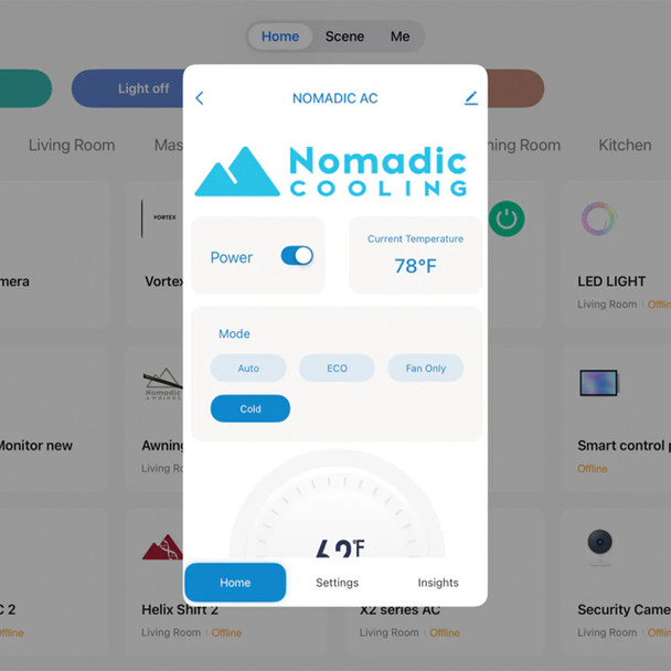 Nomadic Cooling X2 Helix 48V 9,484 BTU Camper Van Air Conditioner - Black