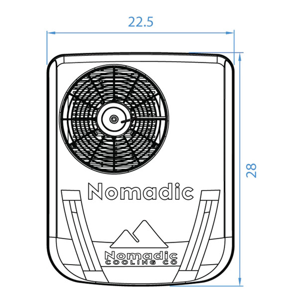 Nomadic Cooling X2 24V 10,280 BTU Camper Van Air Conditioner - Black