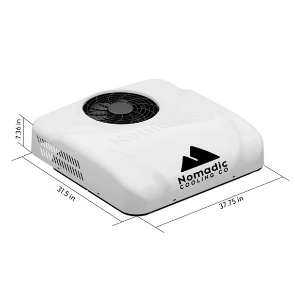 Nomadic Cooling X3 12V 11,830 BTU Camper Van Air Conditioner - White