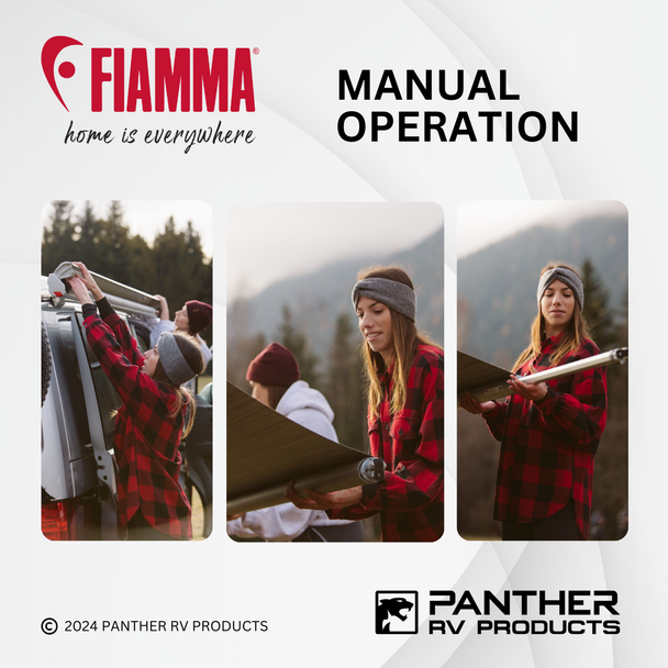 Fiamma 06458D01R F35 Pro Awning 300 9'10" - Black Case Manual Operation