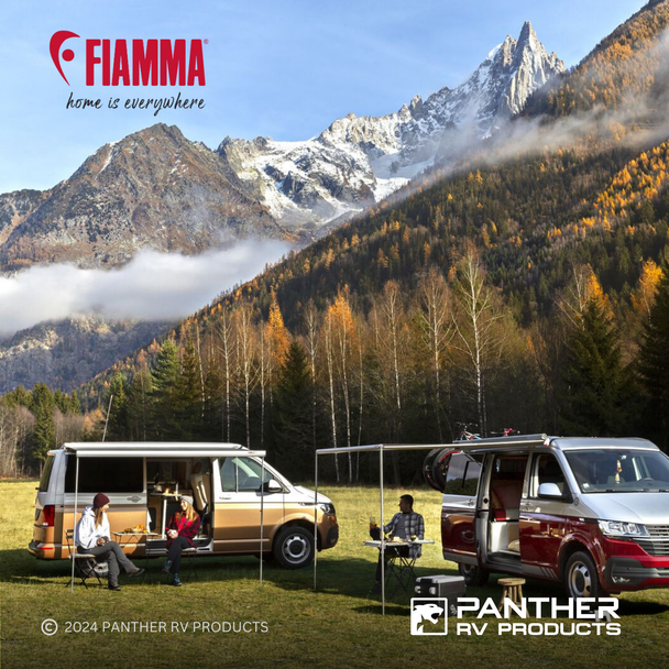 Fiamma 06458D01R F35 Pro Awning 300 9'10" - Black Case Lifestyle Image