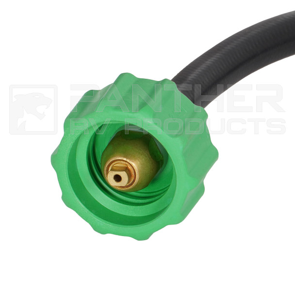 Panther FVF-628 RV Type 1 Pigtail Rubber Propane Hose - 12" - Tank Valve Connection