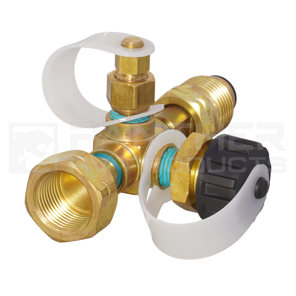 Panther FVF-342 RV Auxiliary Tank and Propane Appliance Connection Kit - Manifold