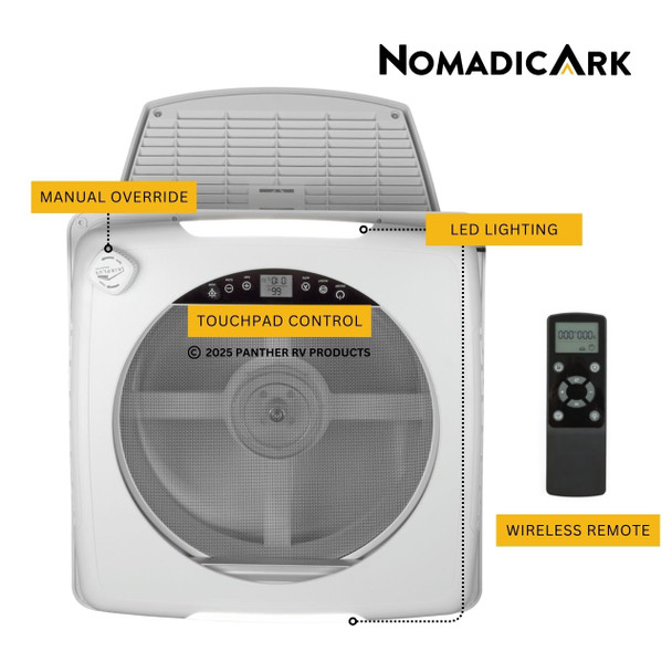 AirPlus 400 RV & Van Deluxe Roof Vent - White