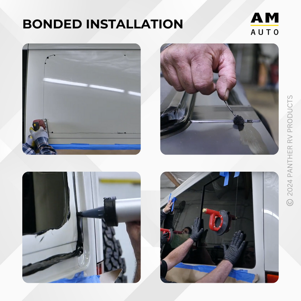 AM Auto UBW-R-HS-Y-6300 Passenger Side Flush Slider Van Window