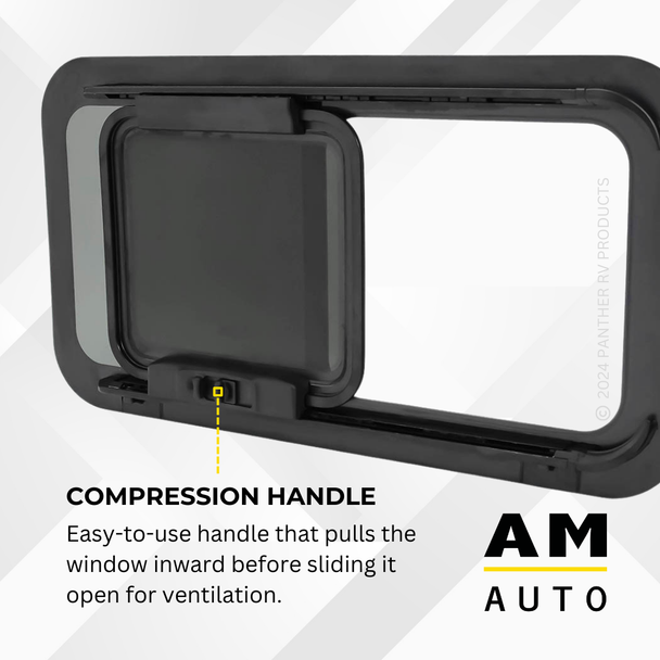 AM Auto UBW-R-HS-Y-6300 Passenger Side Flush Slider Van Window