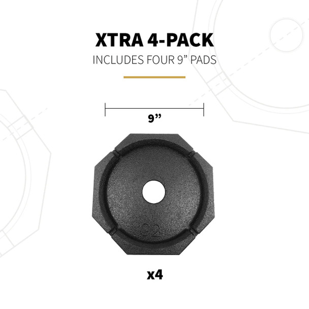 SnapPad XTRA 4-Pack Leveling Jack Pads