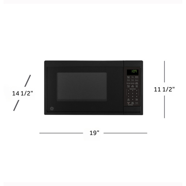 GE® Profile™ GCBK09N1WBB 0.9 Cu. Ft. Microwave - Black