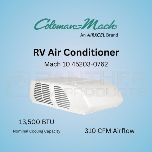 Coleman Mach 35203-0762 Mach 10 R32 RV Air Conditioner 13.5k BTU - White