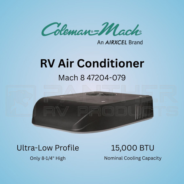 Coleman Mach 47204-079 Mach 8 RV Air Conditioner 15k BTU - Black