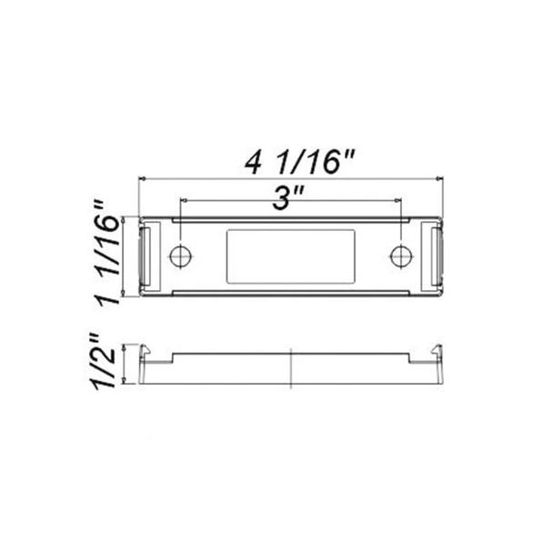 A65PB Light Bracket and Single Wire Plug - Black