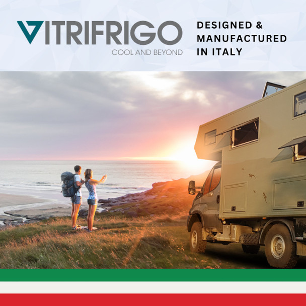 Vitrifrigo SLIM150 CHR RV Electric Refrigerator Freezer - Made In Italy
