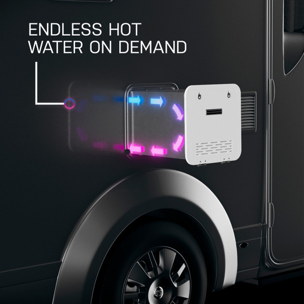 GE Profile™ PR60PTLWBU RV Tankless On-Demand Propane Water Heater