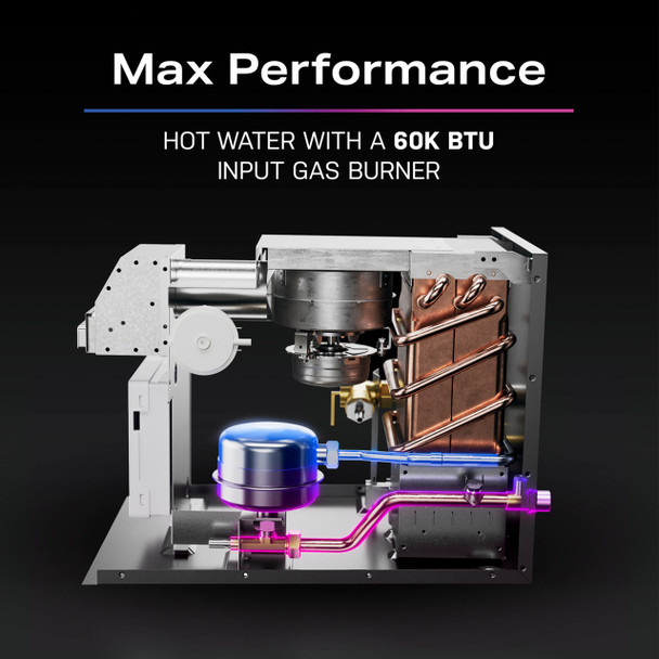 GE Profile™ PR60PTLWBU RV Tankless On-Demand Propane Water Heater