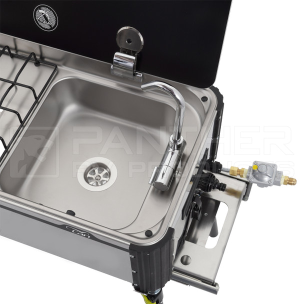 Suburban CAN Srl SL1400US-BL1 (3250AST) Slide-Out Two-Burner Propane Cooktop / Sink Combo - BLEMISHED