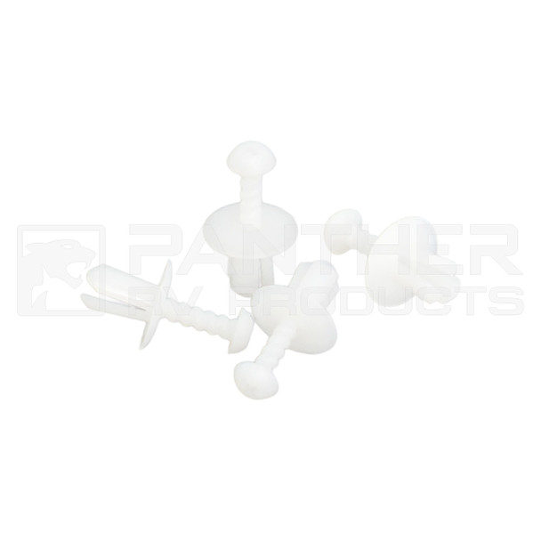 Fiamma 98673-177 Awning Compact Motor Cover Rivets - White (4 pcs.)