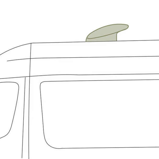 VanEssential VENT001-BK Stealth Roof Vent Cover - Black