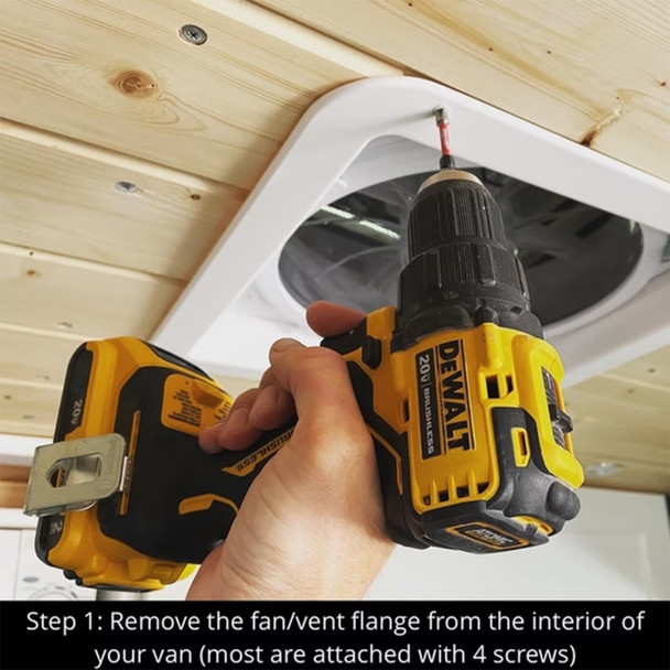 VanEssential VENT001-BK Stealth Roof Vent Cover - Black