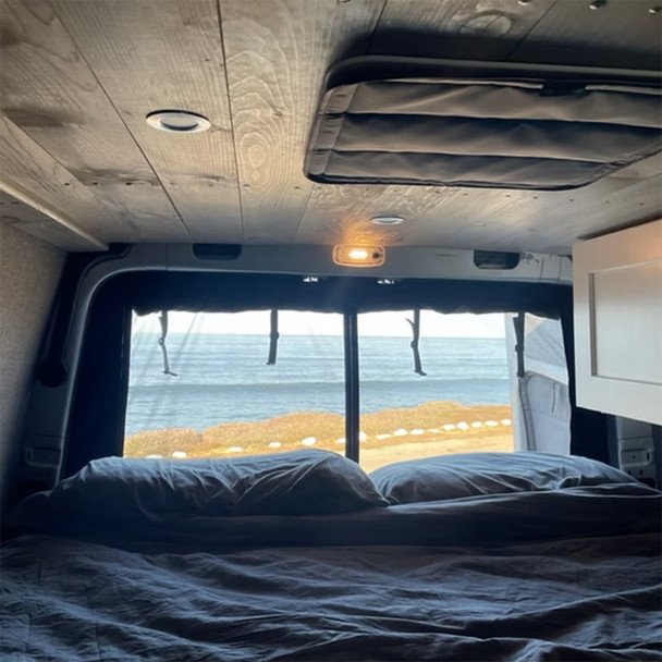 VanEssential BUGMERC05 Mercedes Sprinter Rear Door Bug Screen - Full Mesh - Black