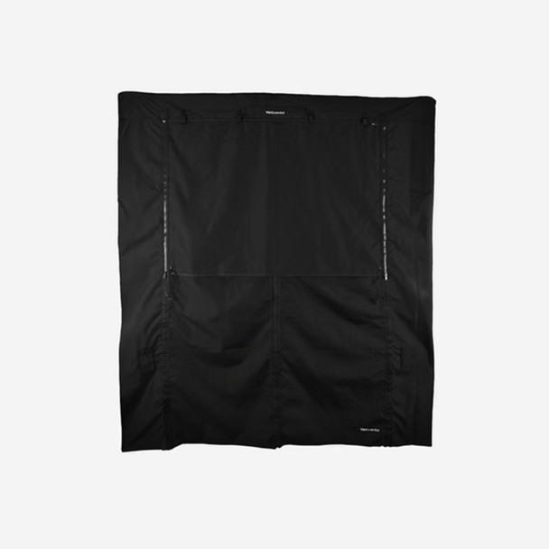VanEssential BUGMERC01 Mercedes Sprinter Rear Door Bug Screen - Half Mesh w/ Privacy Panel - Black