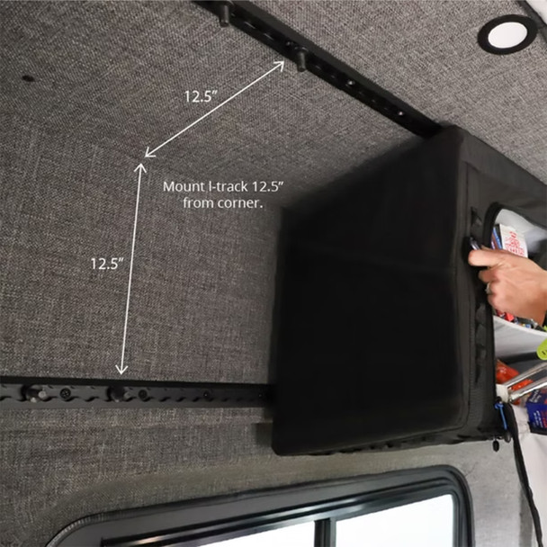 VanEssential STORAGECABINET36 Upper Storage Cabinet - Black - 36"