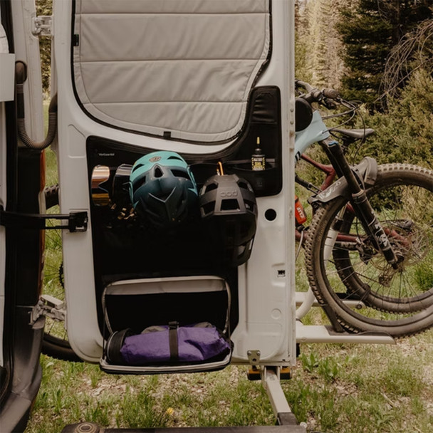 VanEssential STOREMERCLOWERNCV3 Mercedes Sprinter (2007-2018 NCV3) Lower Rear Door Storage Panels - Set of 2 - Black