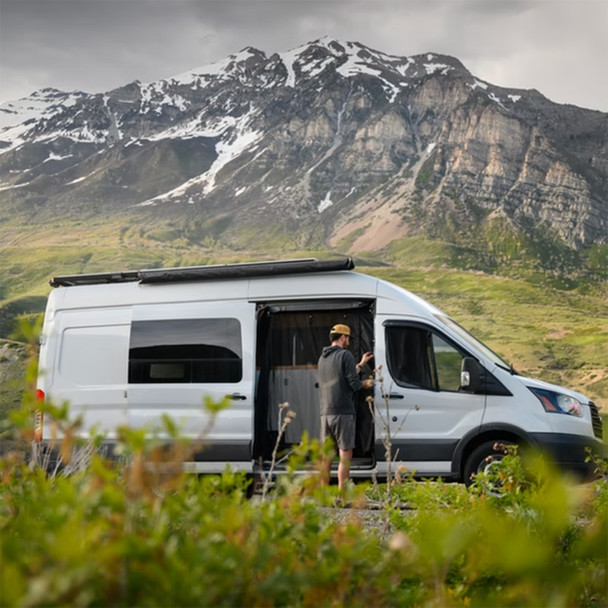 VanEssential BUGFORD04 Ford Transit Sliding Door Bug Screen - Black