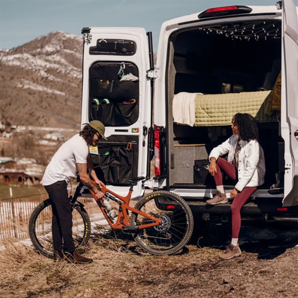 VanEssential STOREFORDLOWER Ford Transit Lower Rear Door Storage Panels - Set of 2 - Black