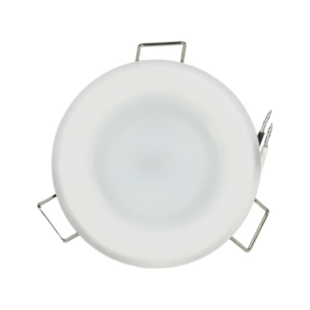 Kaper II L09-0141-NW LED 12V Low Profile Ceiling Down Light w/ Frosted Glass - 3" - 3500K