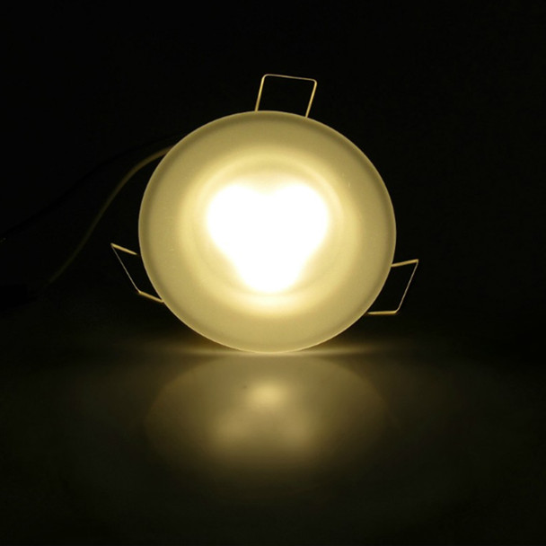 Kaper II L09-0141-NW LED 12V Low Profile Ceiling Down Light w/ Frosted Glass - 3" - 3500K