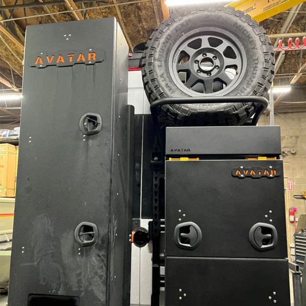 Avatar Offroad Ford Transit Massif Tire Carrier - Standard Wheel