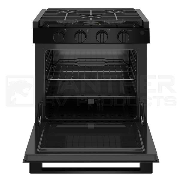 GE® Profile PLD621DWBB RV 21" Range - 3-Burner Cooktop / Oven - Door Open